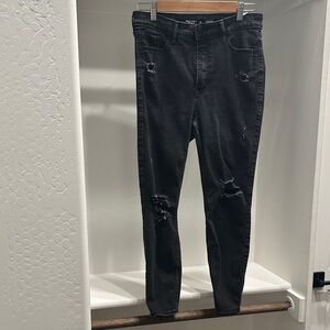 Old Navy Charcoal Rockstar Super Skinny Jeans